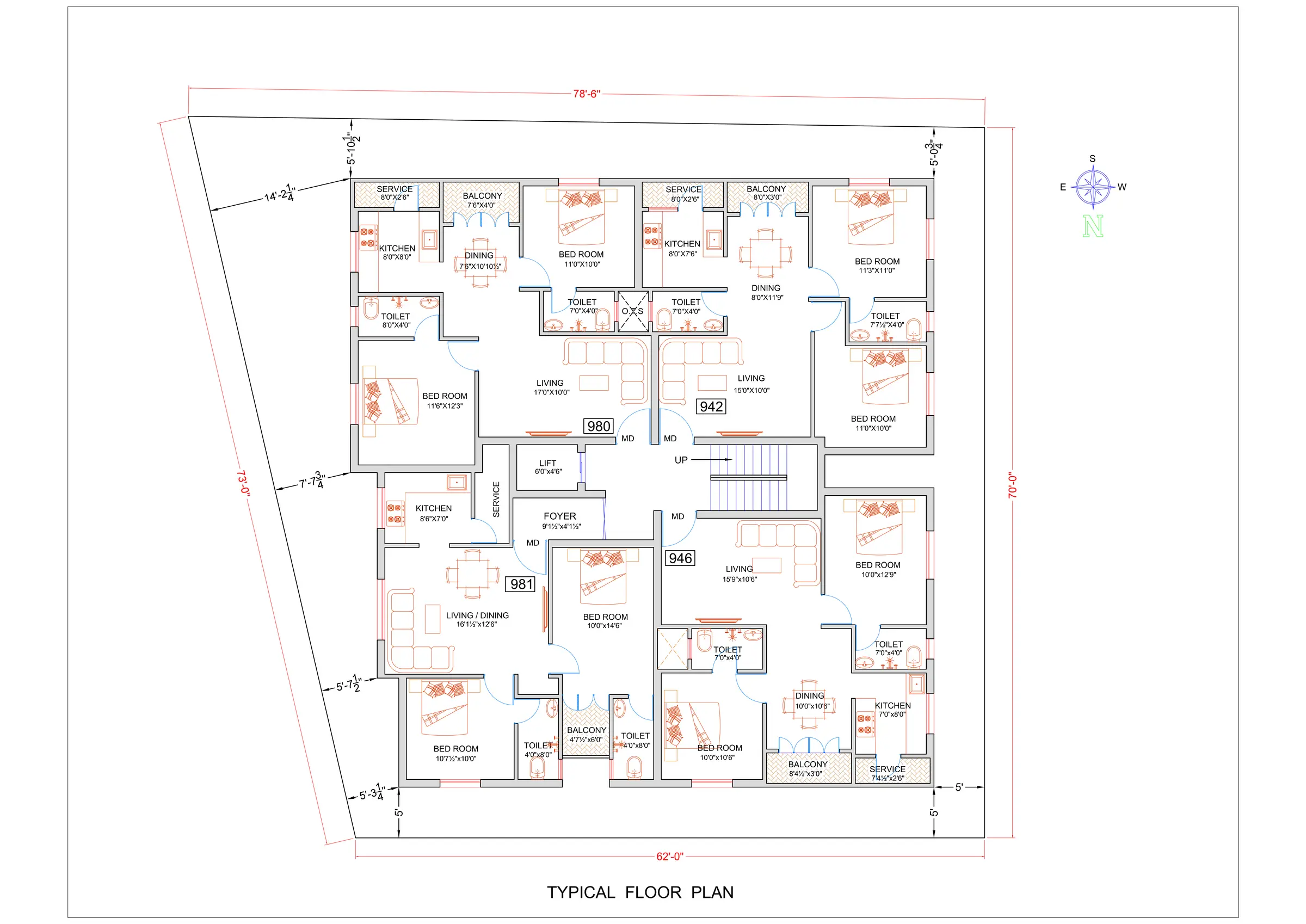 Second floor plan